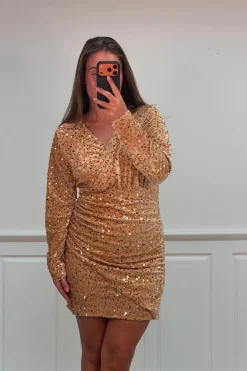 Best A-bee Lorraine dress Gold