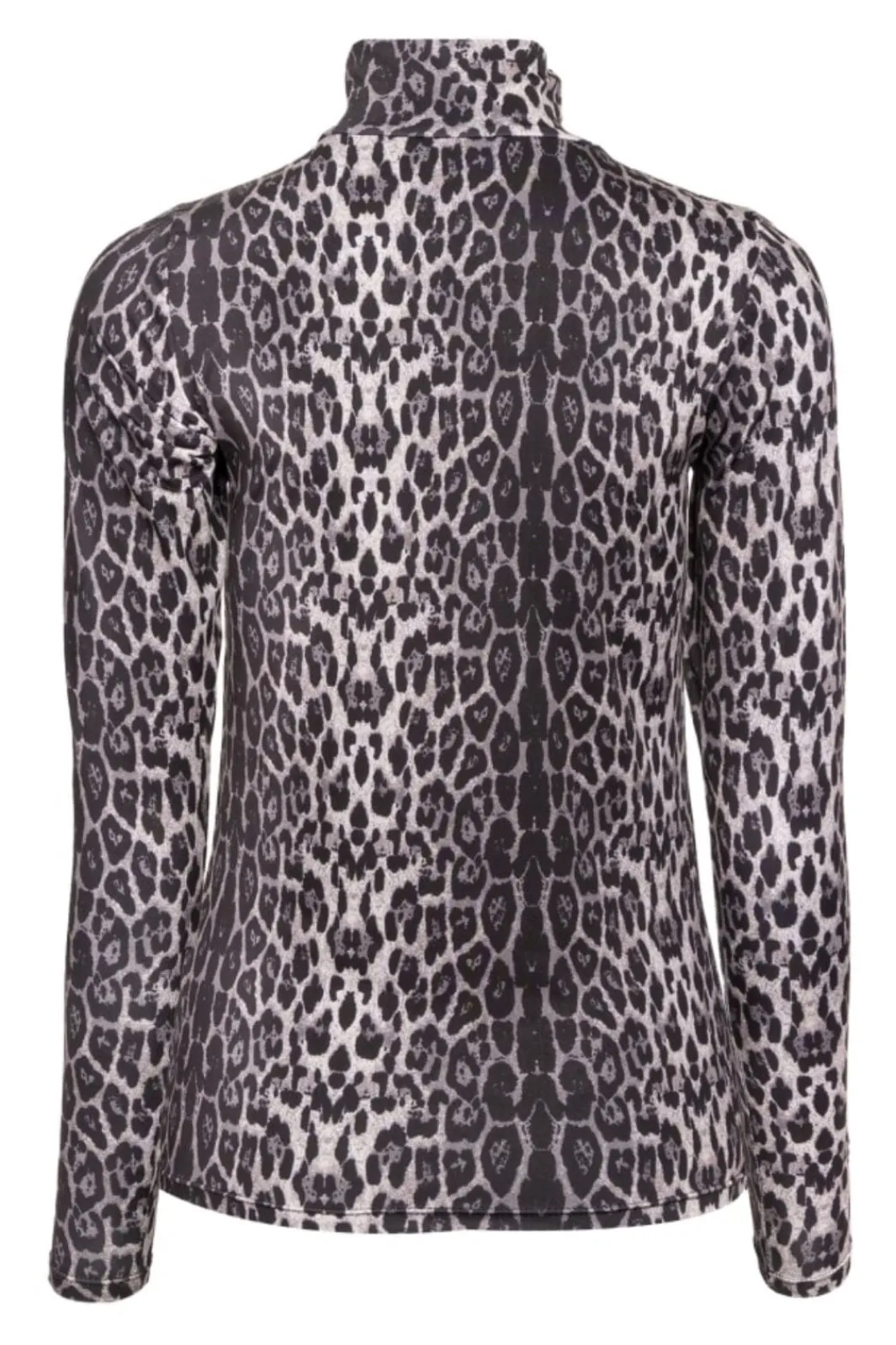 Online Liberte Lotus-Ls-Highneck-Blouse Grey Black Leo