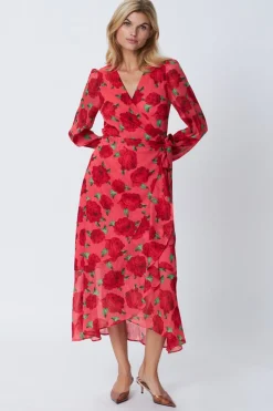 Sale Cras Luella Dress 8019 Coral Roses