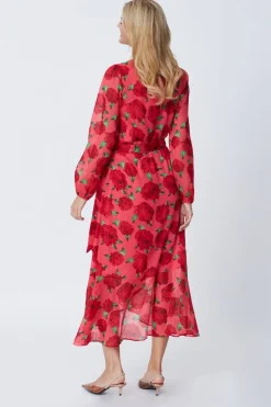 Sale Cras Luella Dress 8019 Coral Roses