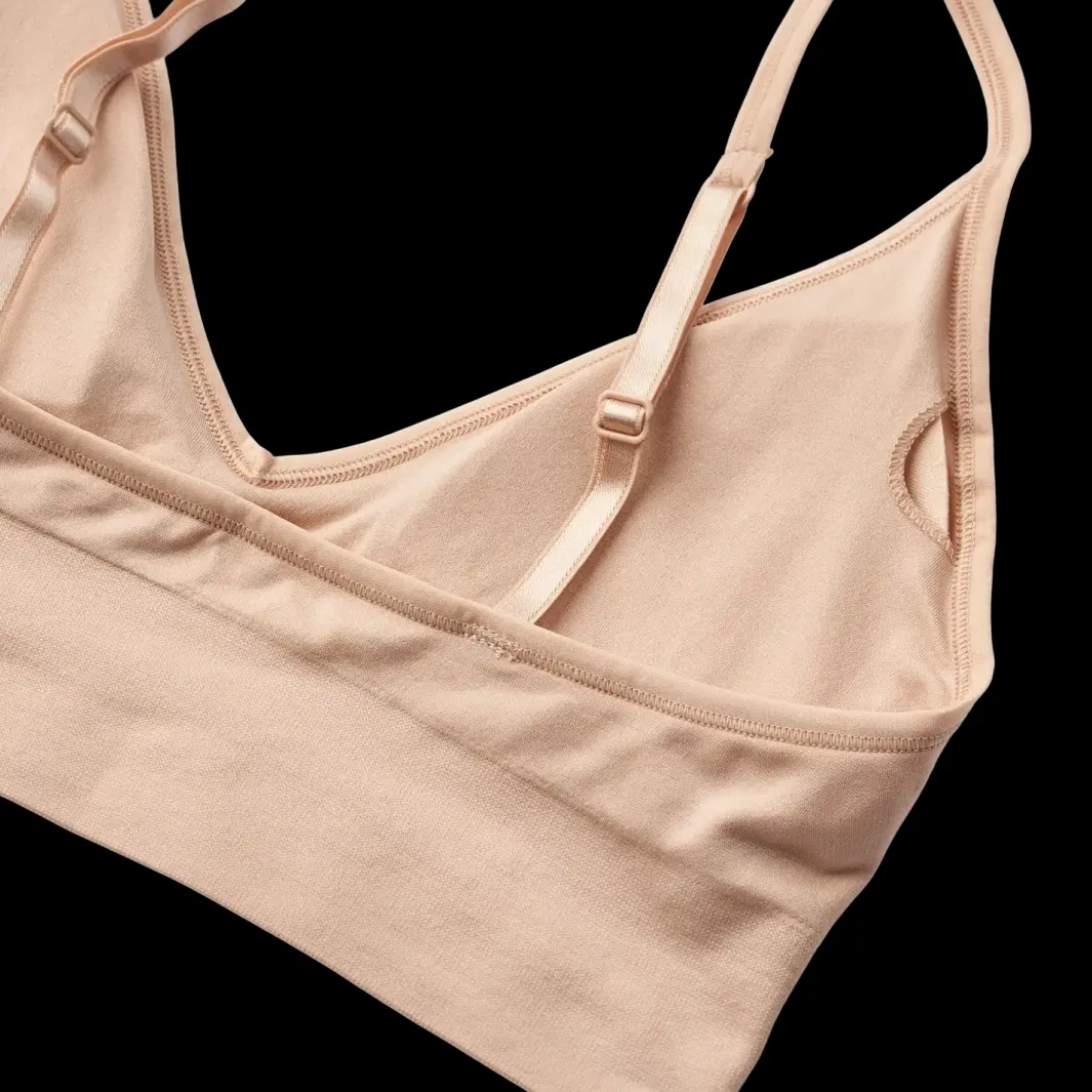 New Molly&My Wardrobe Luise Bra Top Narrow Strap W. Padding Nude