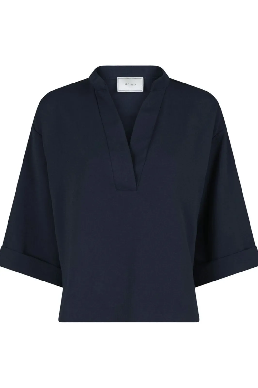 Best Neo Noir Luma Crepe Blouse Navy