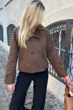 Clearance BYIC Lunaic Trenchcoat A2320 Dark Brown