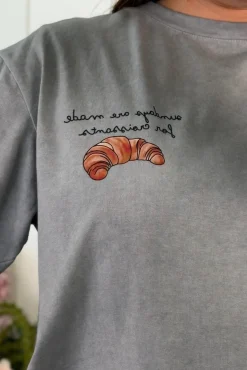 Sale A-bee Madison T-shirt T-shirt Grey