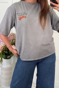 Sale A-bee Madison T-shirt T-shirt Grey