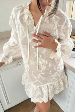 Best BYIC Magdaic Dress A23845 White Embroidery