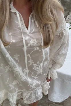Best BYIC Magdaic Dress A23845 White Embroidery