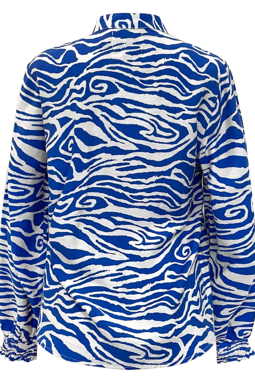 Clearance Liberte Mag-Ls-Vneck-Shirt 22054 Cobolt Zebra