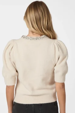 Best Neo Noir Maia Stone Knit Blouse 162914 124