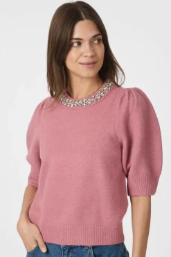 Neo Noir Maia Stone Knit Blouse 162914 165