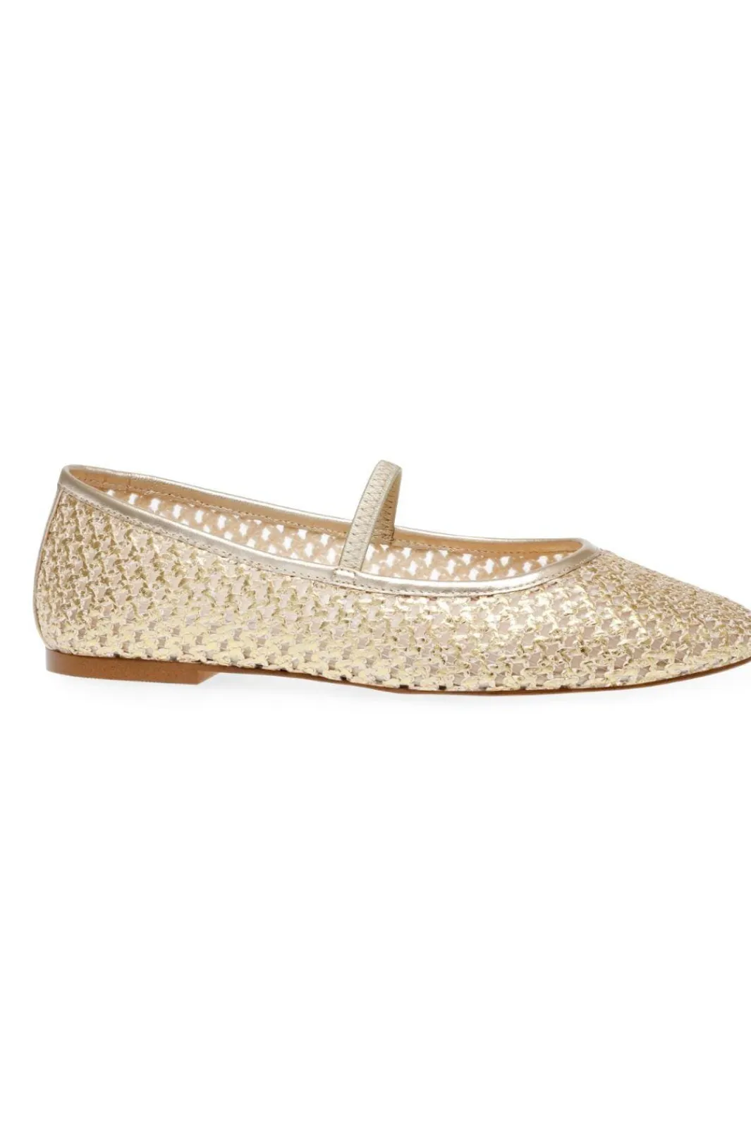 Outlet Steve Madden Majorca Ballerina SM11003686 GDF Gold Raffia