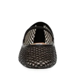 Online Steve Madden Majorca Ballerina SM11003686 00S Blk Raffia