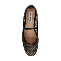 Online Steve Madden Majorca Ballerina SM11003686 00S Blk Raffia