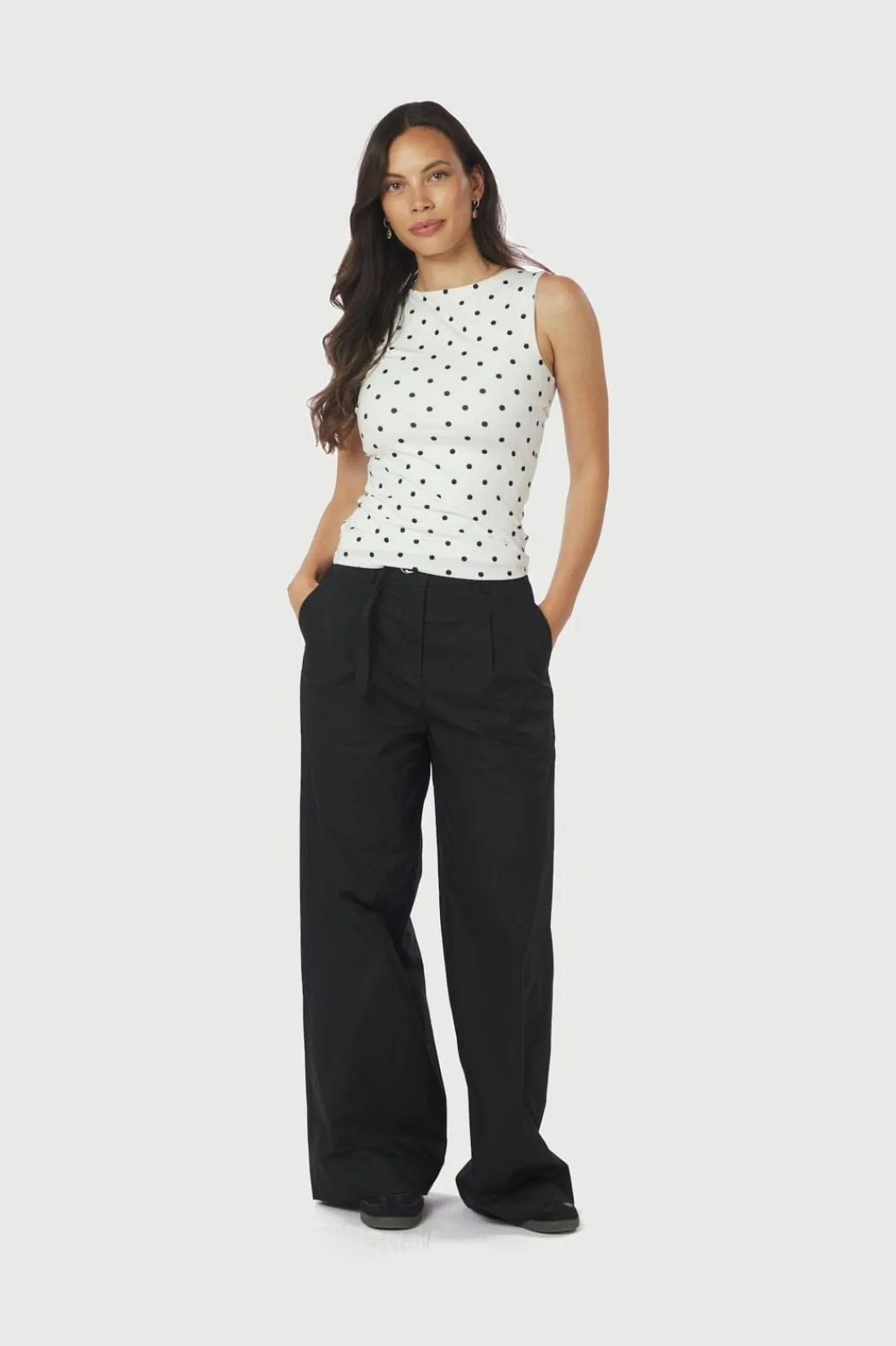 Outlet Neo Noir Malba Poplin Pants 165795 100