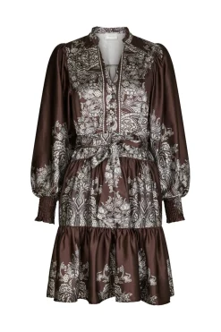 Discount Neo Noir Malfida Paisley Border Dress 166210 676