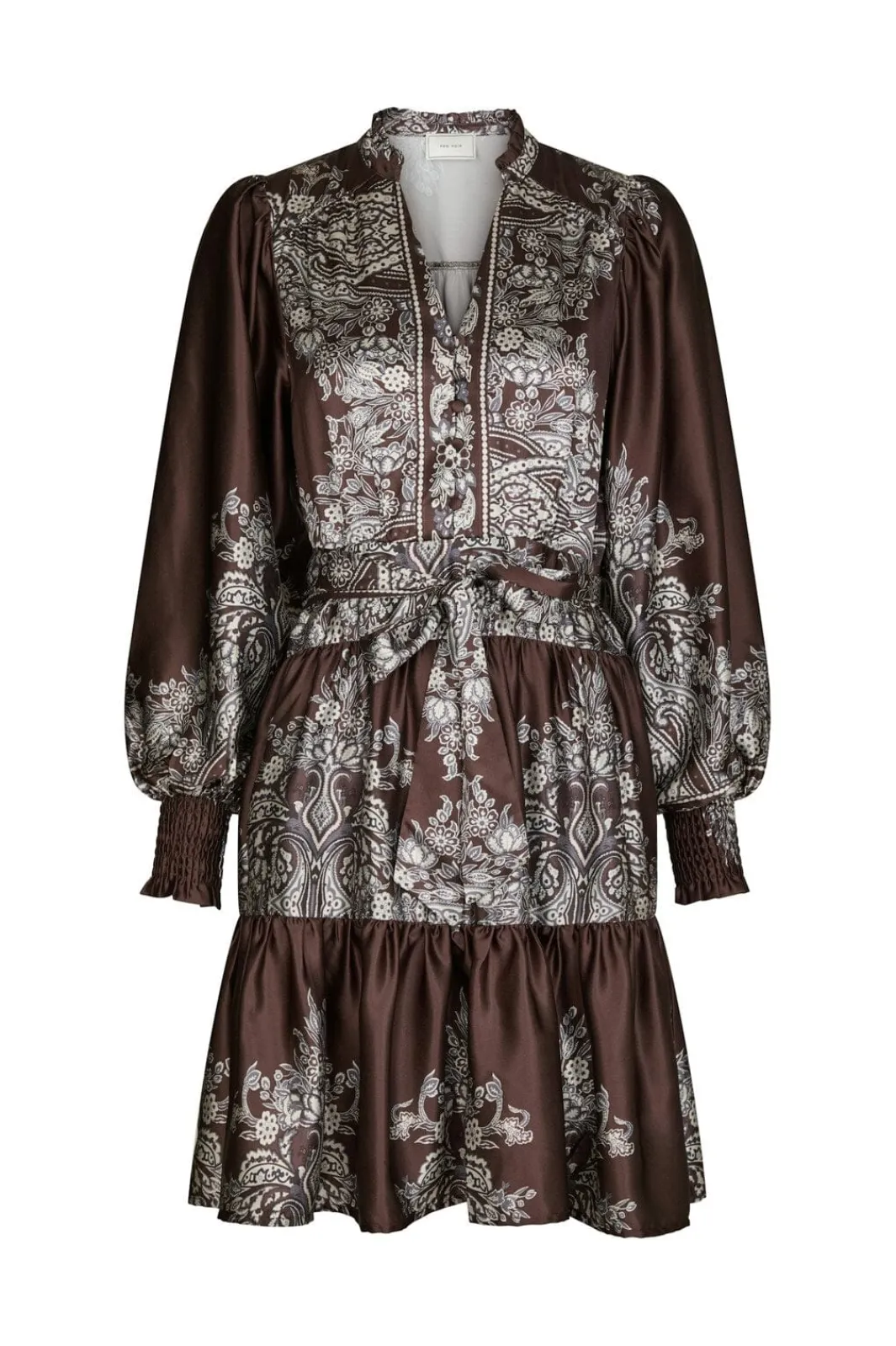 Discount Neo Noir Malfida Paisley Border Dress 166210 676