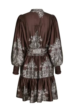 Discount Neo Noir Malfida Paisley Border Dress 166210 676