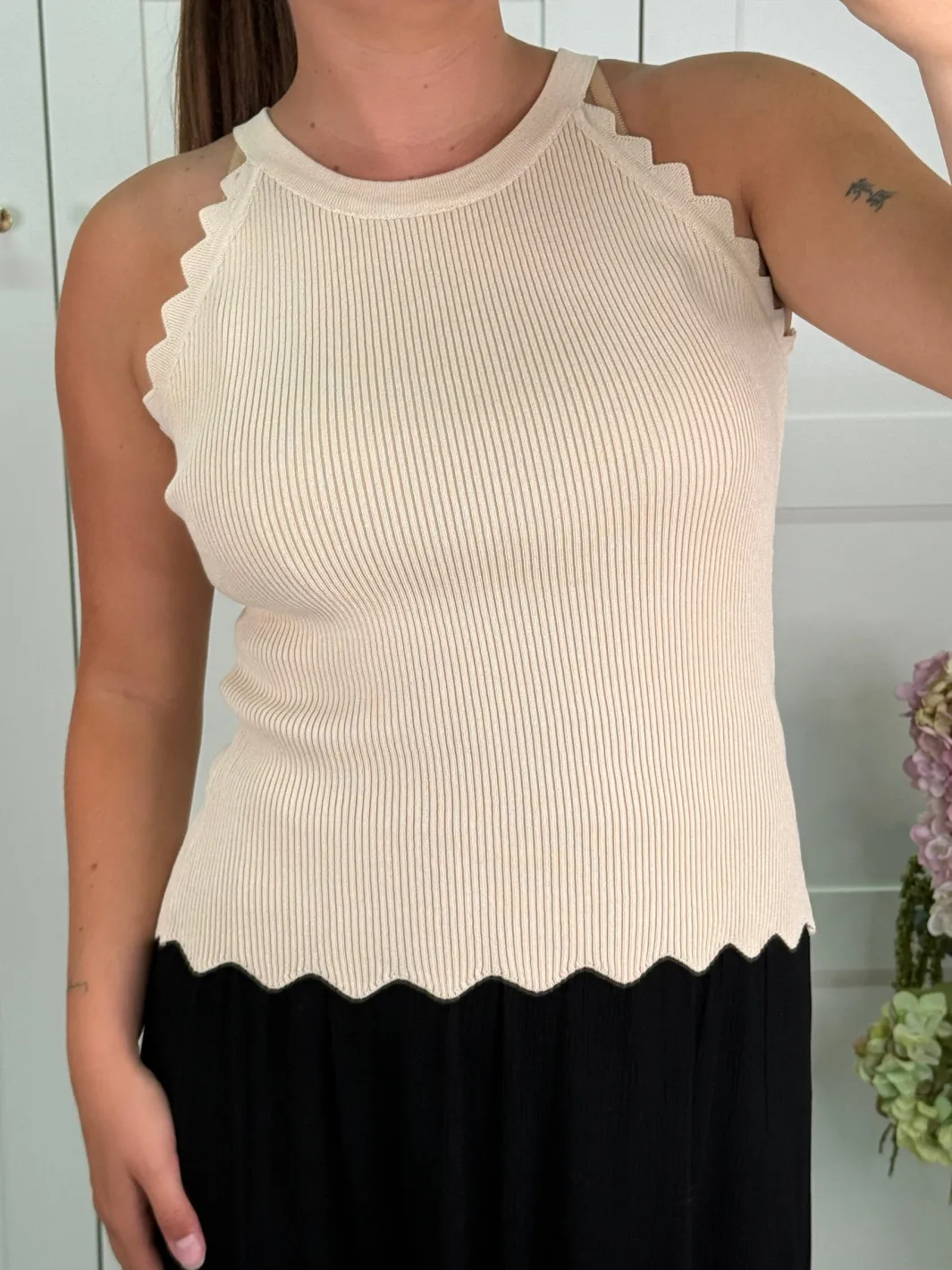 Best A-bee Manon Top Beige