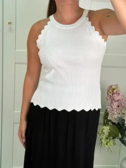 A-bee Manon Top White