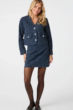 New Neo Noir Manua Denim Structure Jacket 164145 534