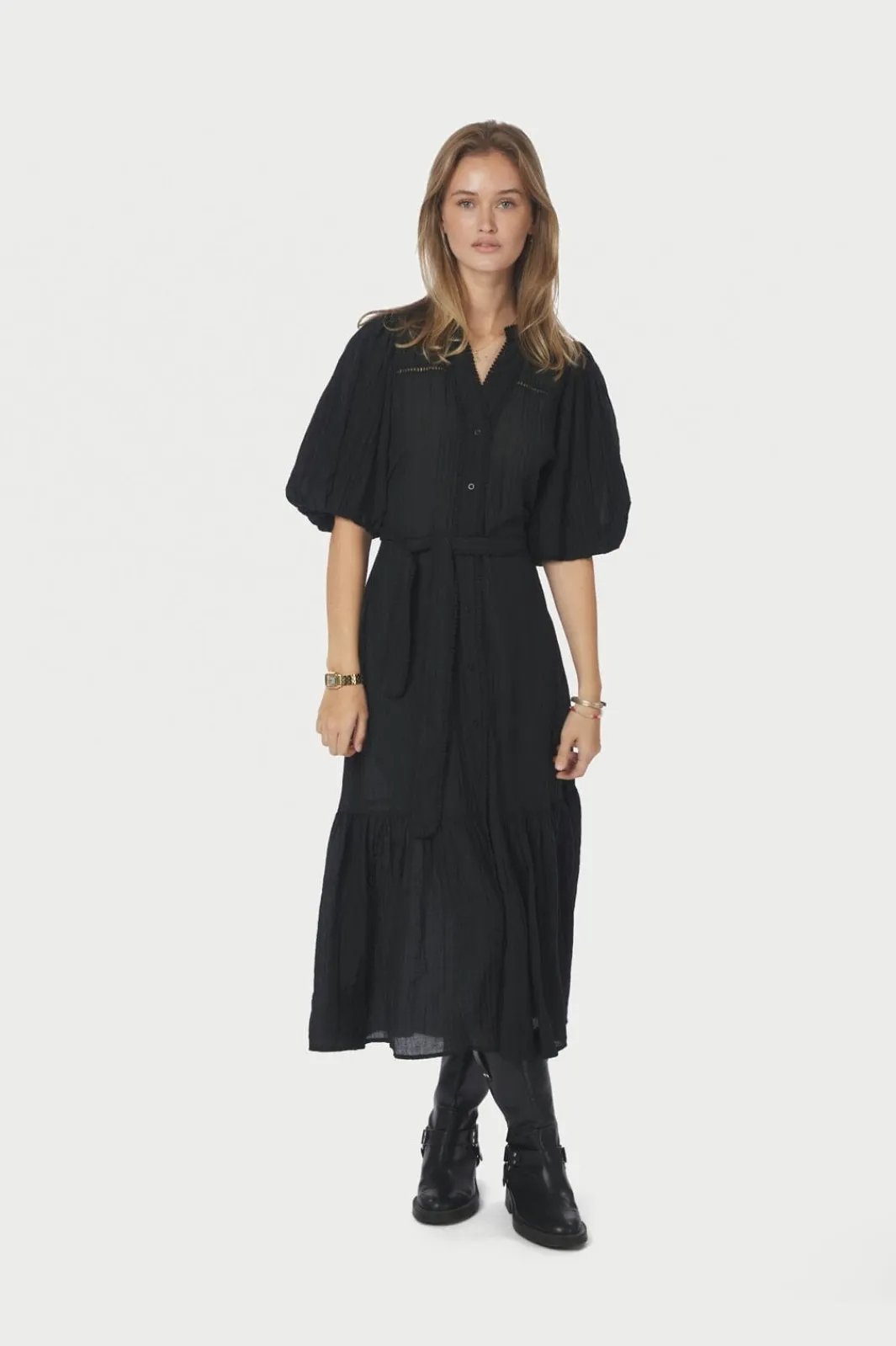 Sale Neo Noir Margarita Crepe Dress 167218 100
