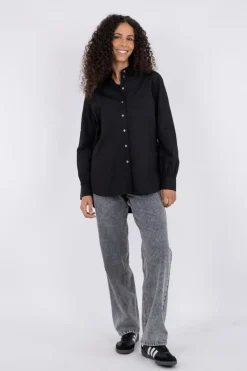 Best Neo Noir Margit C Poplin Shirt Black