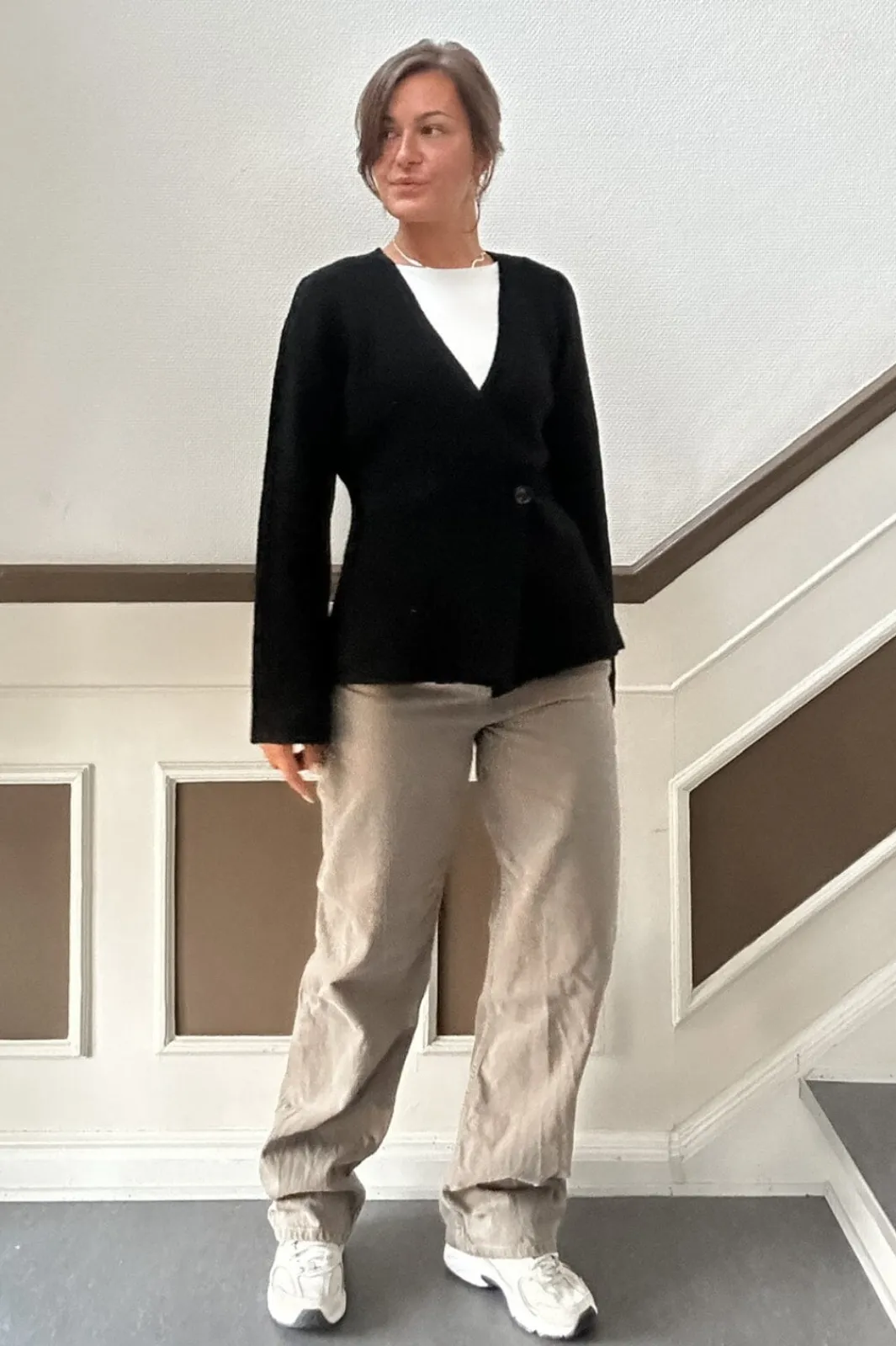 Neo Noir Marie Louise Knit Cardigan Black