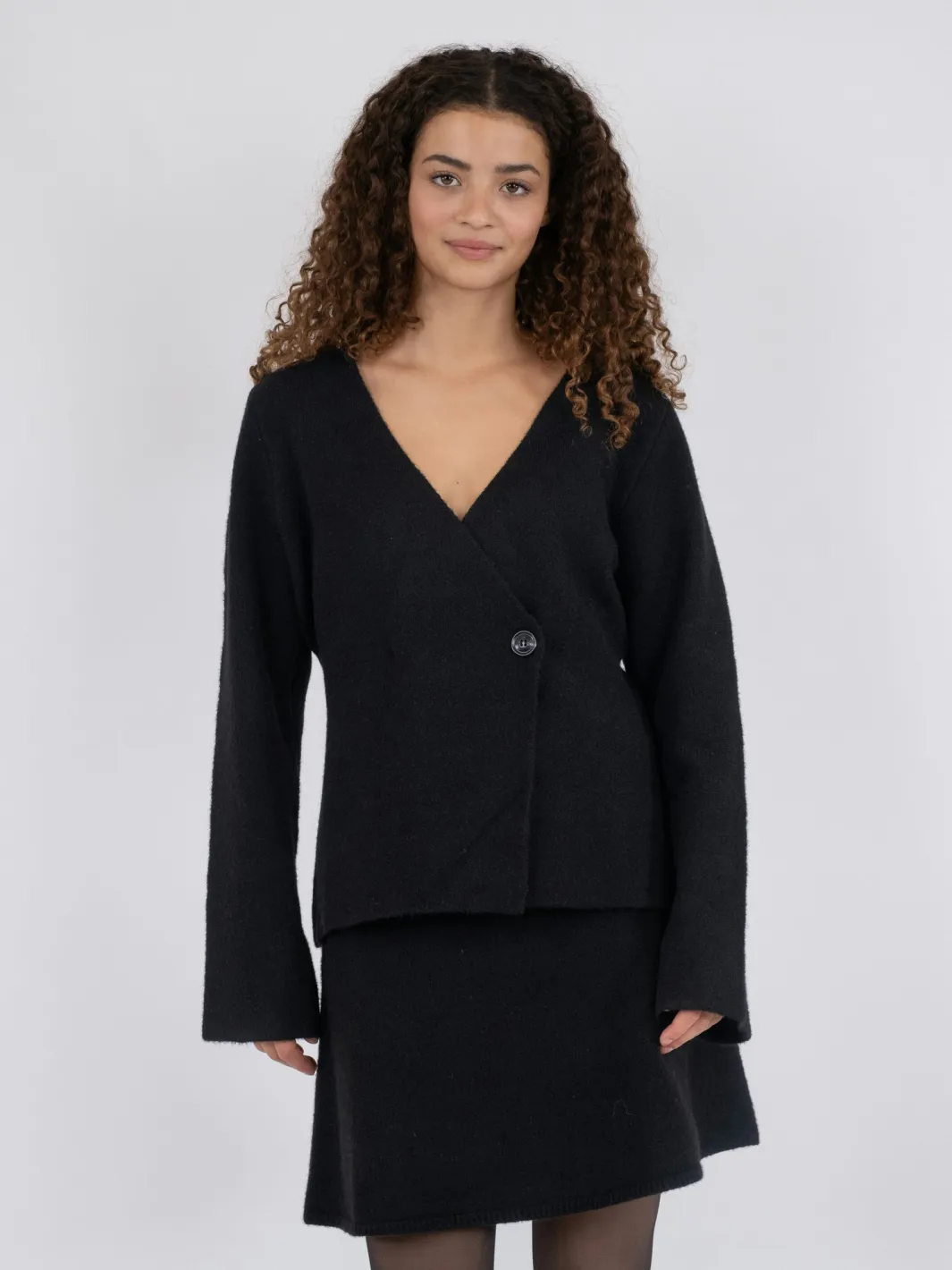 Neo Noir Marie Louise Knit Cardigan Black