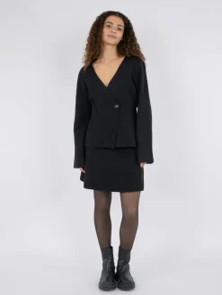 Neo Noir Marie Louise Knit Cardigan Black