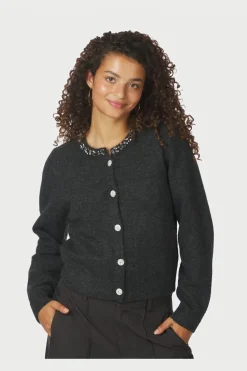 Outlet Neo Noir Marie Stone Knit Cardigan 163850 132