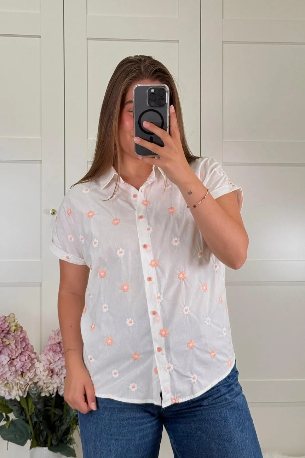 Outlet A-bee Mariella Skjorte Apricot