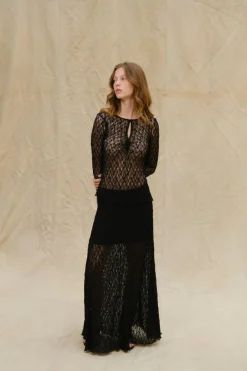 Sale Neo Noir Mariya Lace Skirt 165926 100