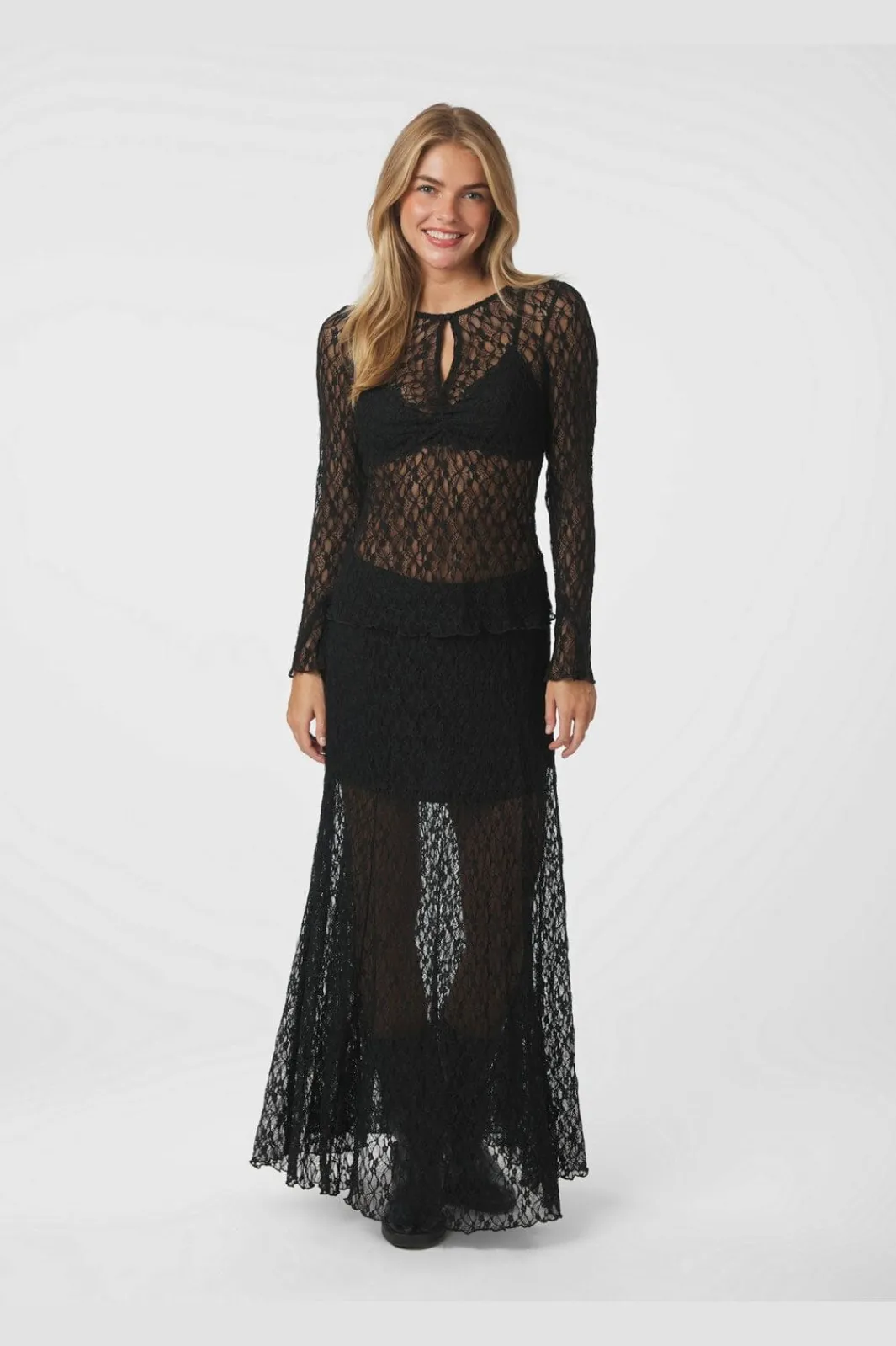 Sale Neo Noir Mariya Lace Skirt 165926 100