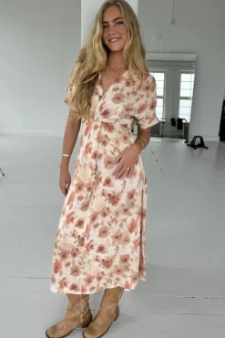 Sale Continue Marly Dress 14941 Burned Flowerprint