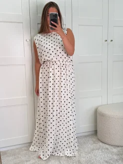 Sale A-bee Martina Skirt Black Dot