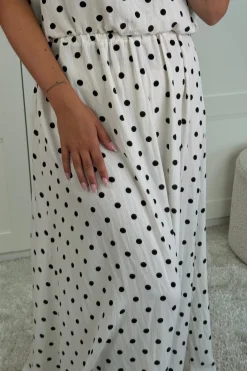 Sale A-bee Martina Skirt Black Dot
