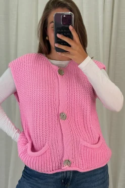 New A-bee Marya Vest Pink