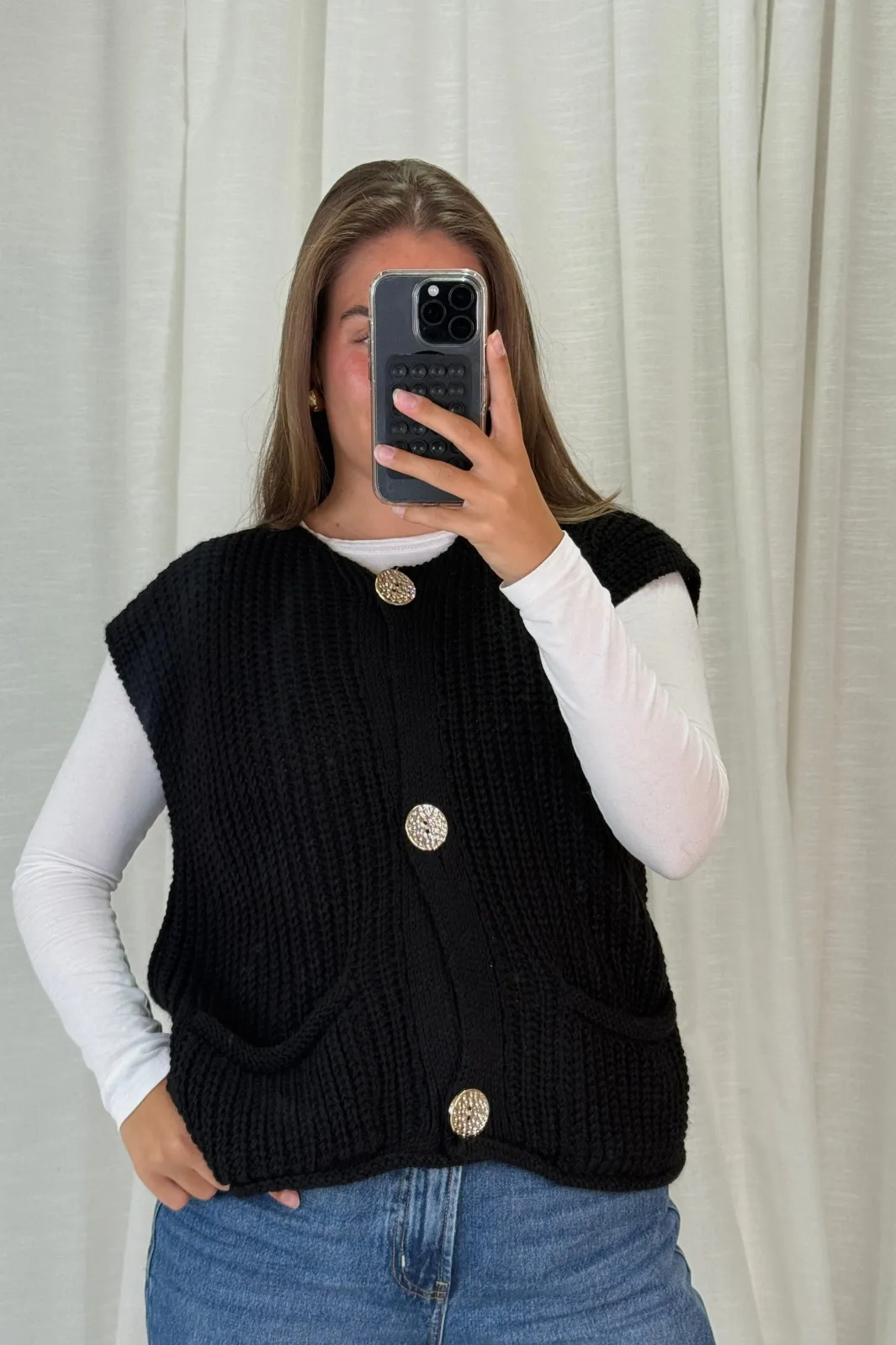 Best A-bee Marya Vest Black