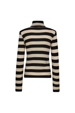 Hot Co´Couture Masoncc Stripe Rollneck Blouse 33194 19996