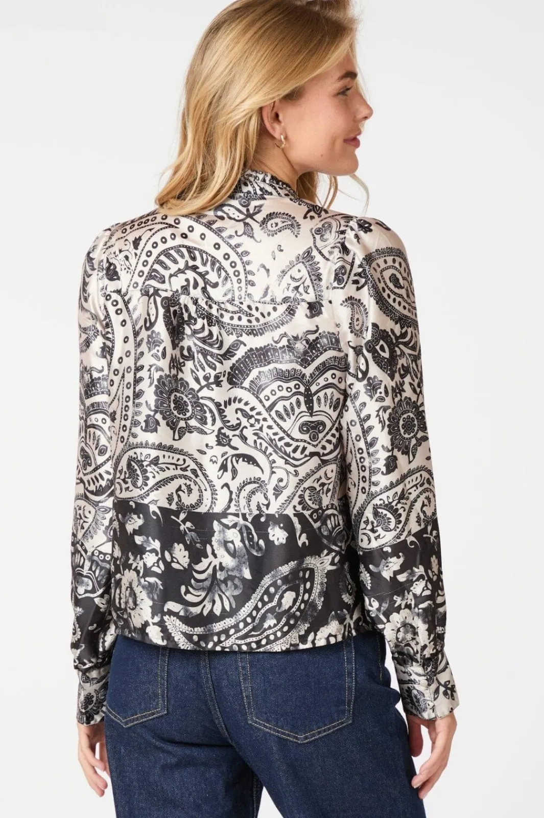 Neo Noir Massima Deco Paisley Blouse 164308 Creme