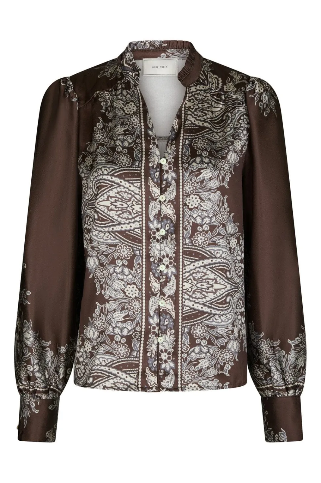 Outlet Neo Noir Massima Paisley Border Blouse 160960 676