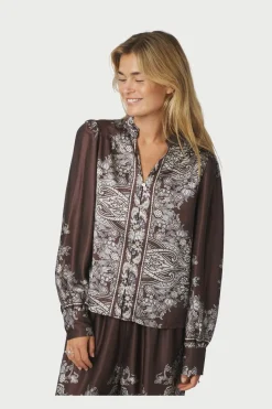 Outlet Neo Noir Massima Paisley Border Blouse 160960 676