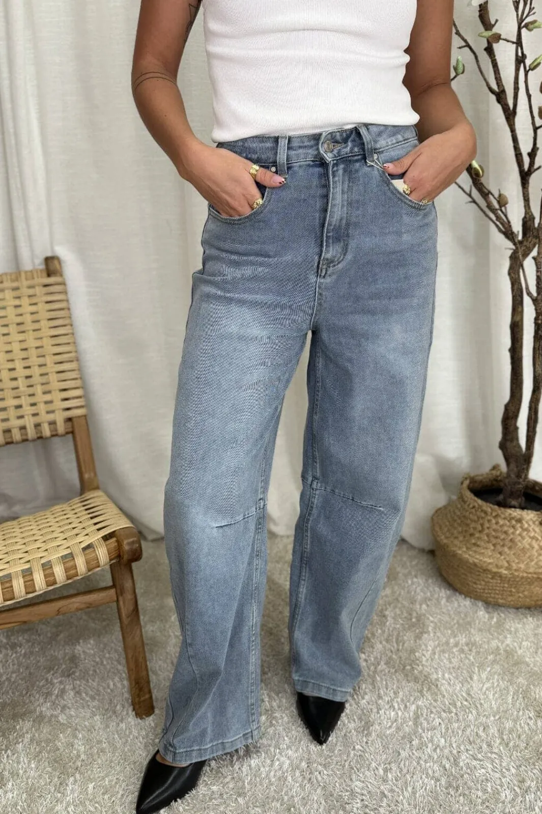 Online A-bee Mathea G2333 Medium Blue Denim