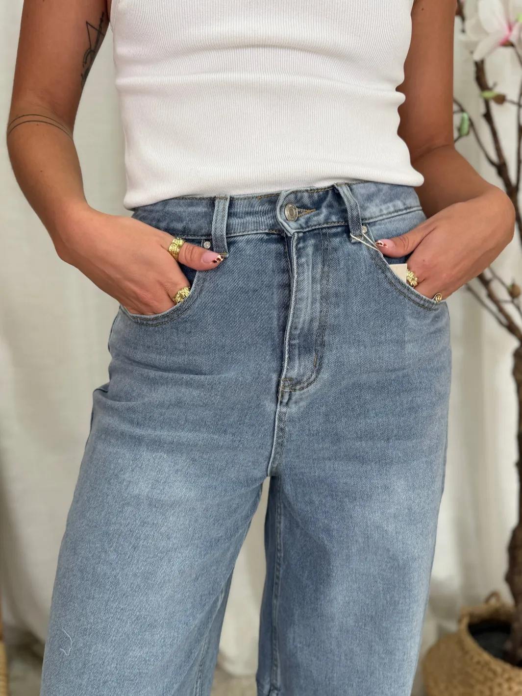 Online A-bee Mathea G2333 Medium Blue Denim