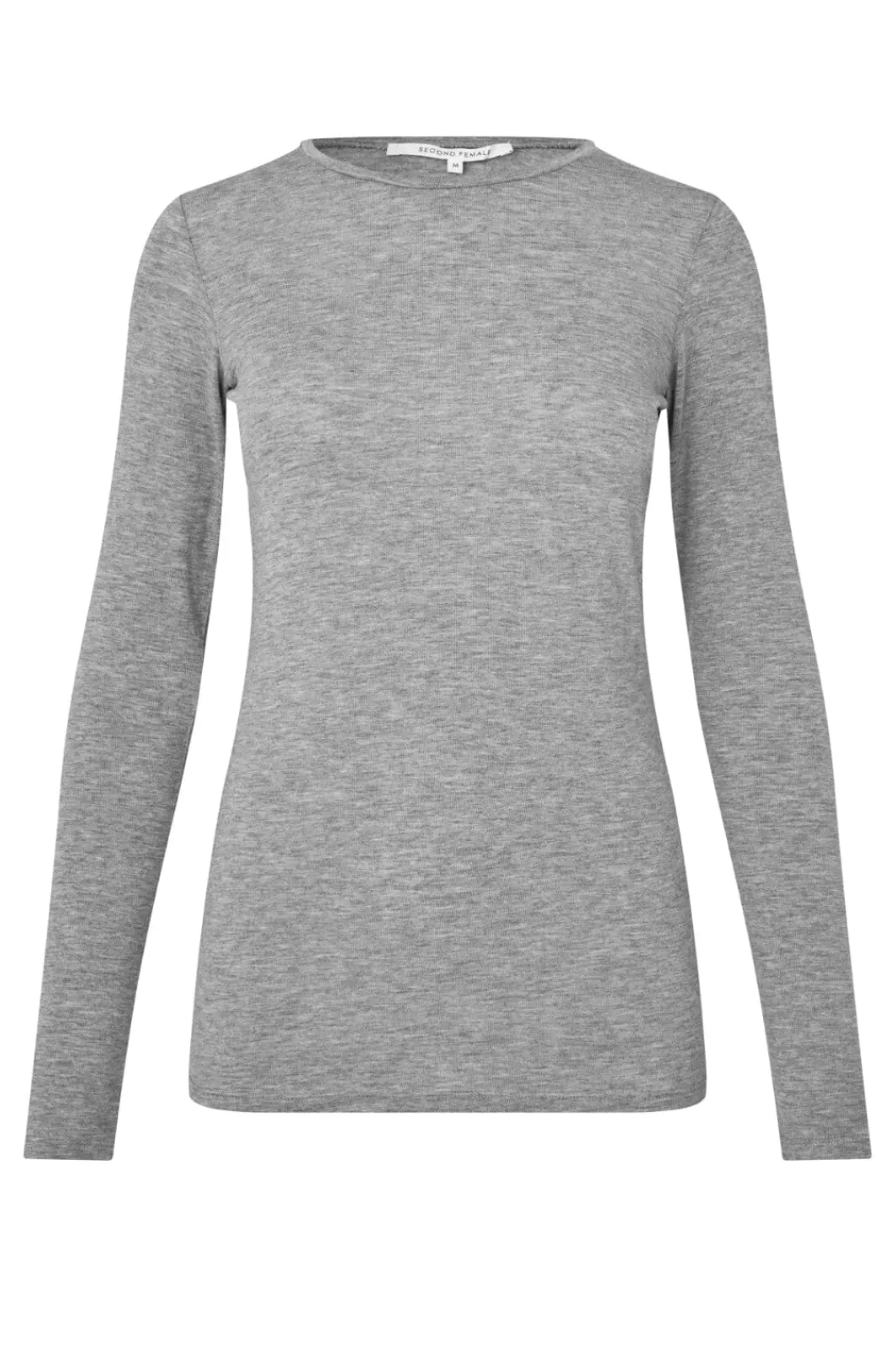 Sale Second Female Matima O-Neck Tee 55473 7002 Grey Melange