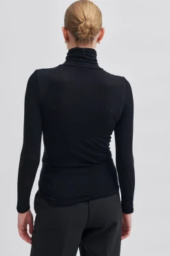 Hot Second Female Matima T-Neck Tee 55201 8001 Black