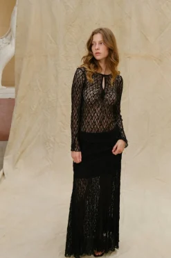 Online Neo Noir Matria Lace Blouse 166073 100