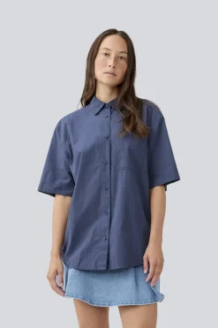 Best Modström Maudemd Ss Shirt 3354 Ombre Blue