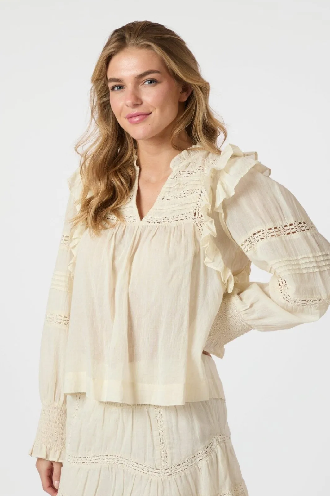 Sale Neo Noir Mauri S Voile Blouse 164698 191