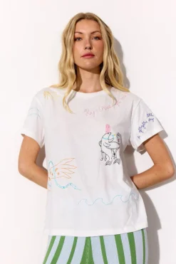 Clearance Hunkøn Mavis T-Shirt 26010 White